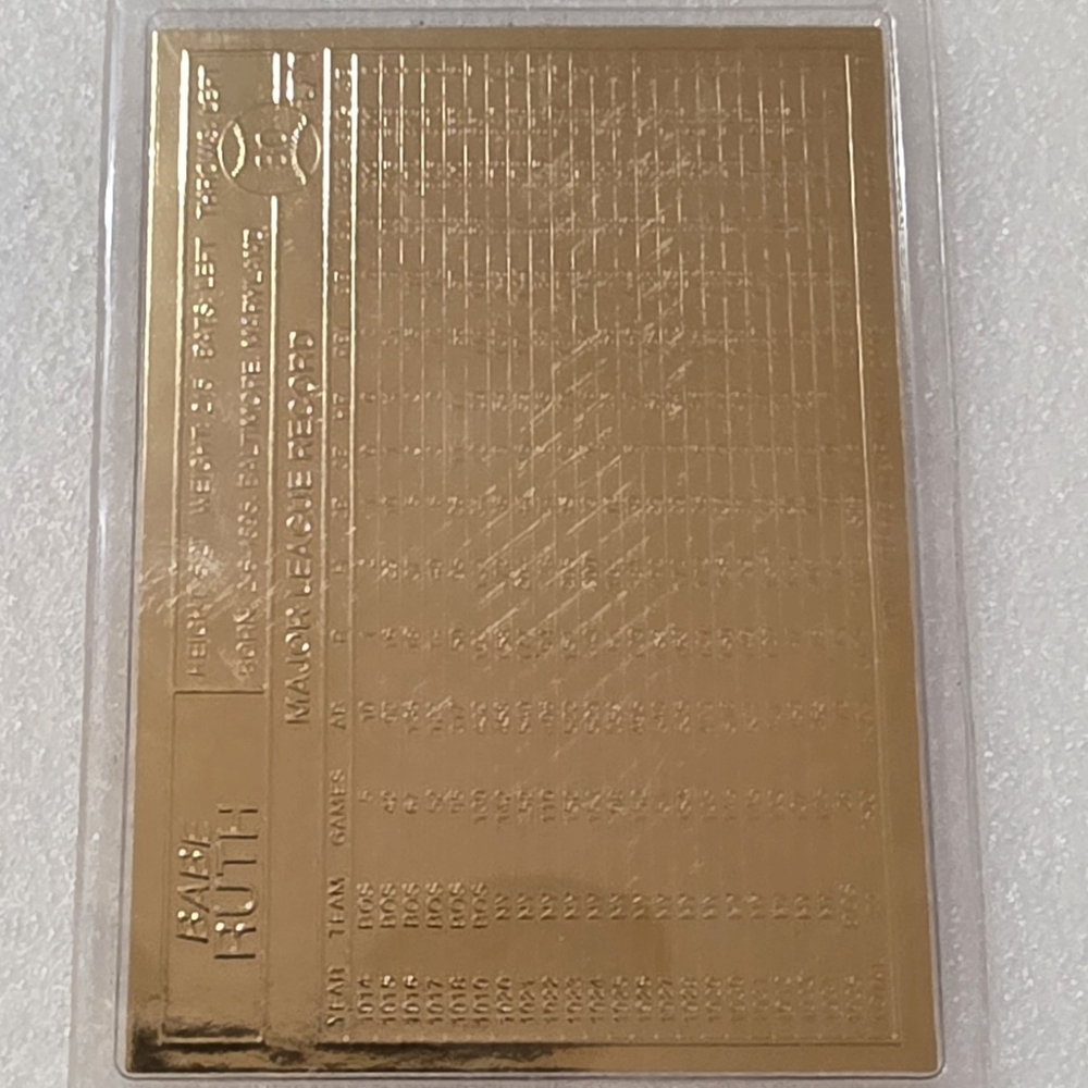 Gold Baseball Card - Picture 3 of 8